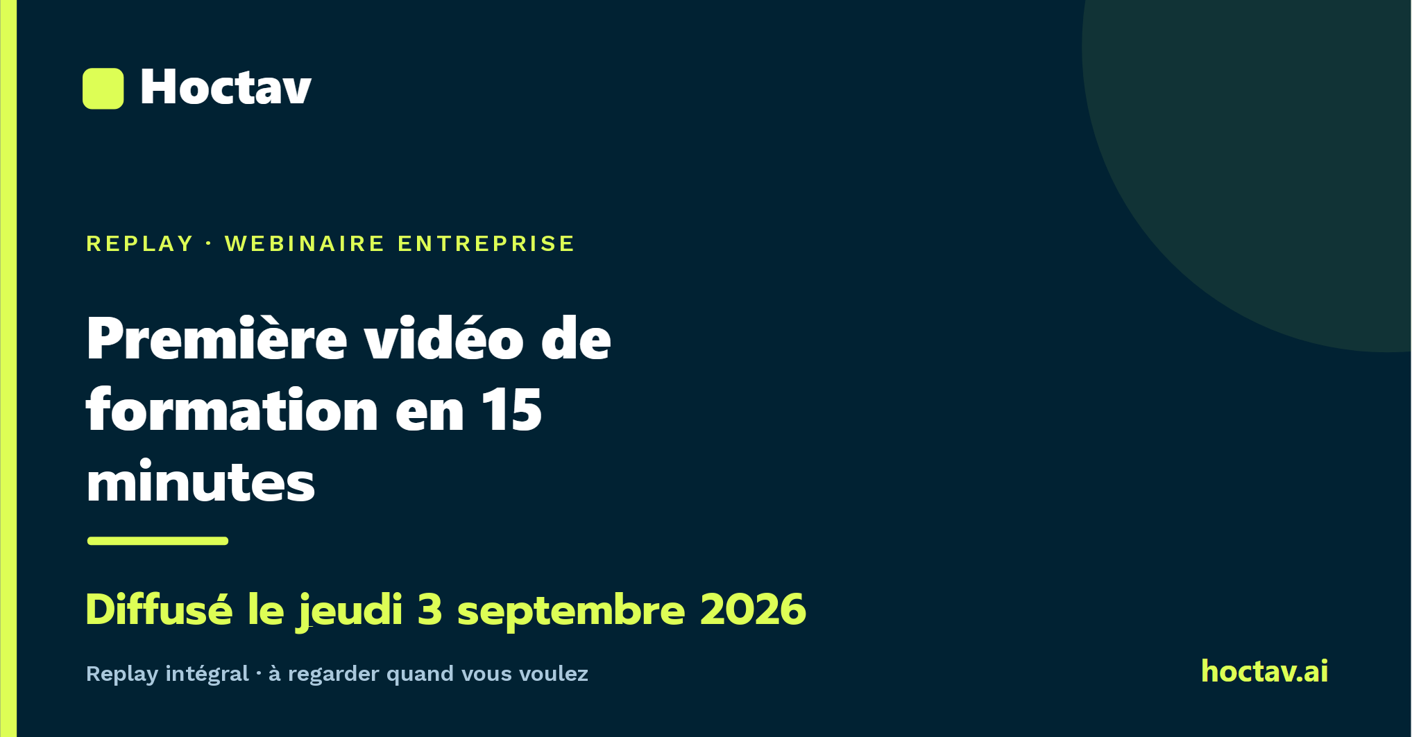 Lire le replay du webinaire — De l'expertise à la vidéo : votre première formation en 15 minutes