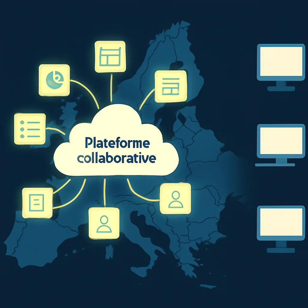 European collaborative platform against isolated workstations