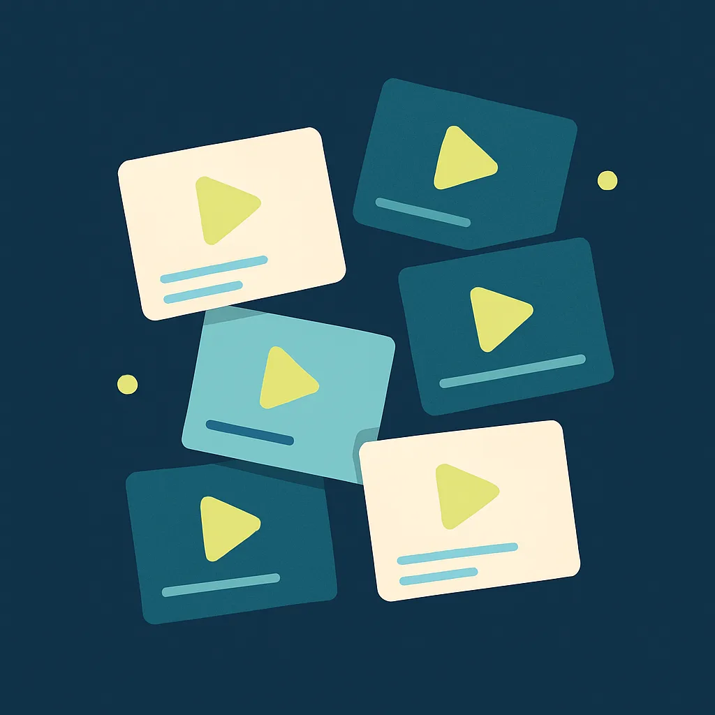 Illustration of short, targeted video modules for micro-learning.