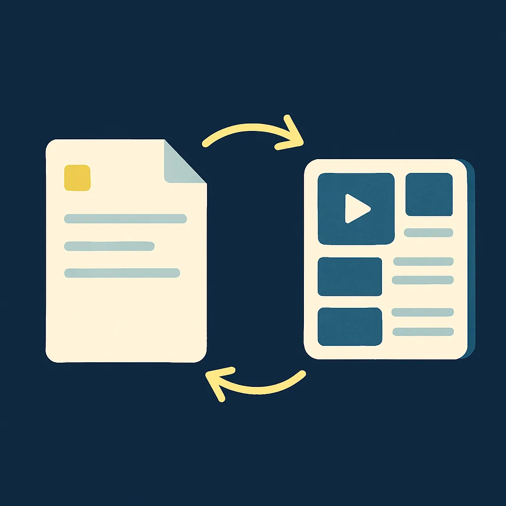 Turning a brief into a structured video with AI.